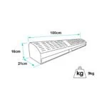 Cortina de ar VEC1000C Inox medidas